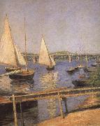 Gustave Caillebotte Sailing Boats at Argenteuil Sweden oil painting artist